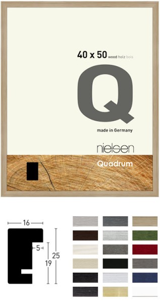 Nielsen Holz-Wechselrahmen QUADRUM (16x25mm)