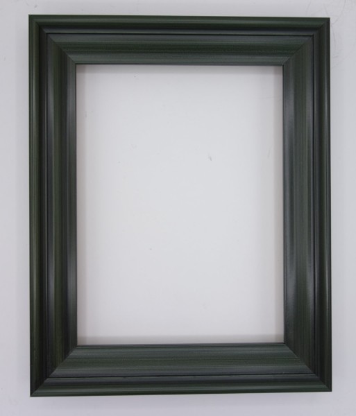 Leerrahmen dunkelgrün schwarz getönt 18,5 x 24,5 cm Falzmaß