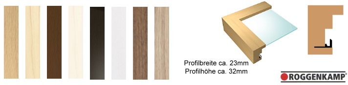 Holz-Bilderrahmen Profil H (Roggenkamp)