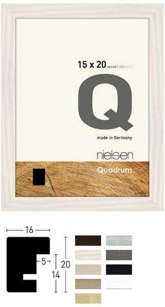 Nielsen Holz-Wechselrahmen QUADRUM (16x20mm)