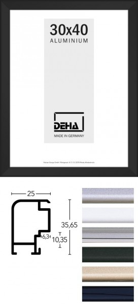 Deha Aluminium Distanz-Bilderrahmen Profil 55